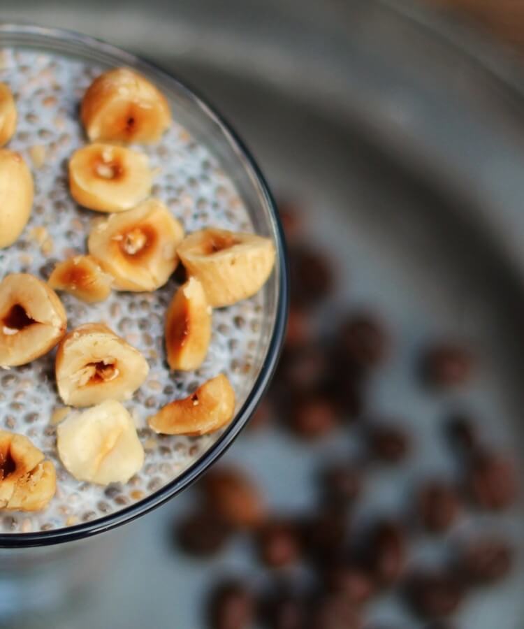 "Cappuccino" ai semi di chia/ Cappuccino chia pudding.