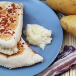 Cassoni con plokkfiskur islandese/ Piadina turnovers with Icelandic plokkfiskur.