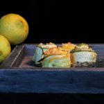 Girelle di zucchine aromatiche/ Zucchini rolls with herbs.