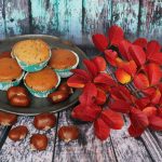 Muffin vegani alle castagne/ Chestnut vegan muffins.