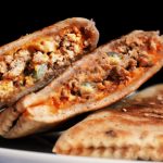 Cassoni americani/ American piadina bread turnovers.