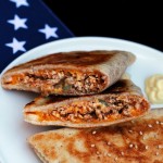 Cassoni americani/ American piadina bread turnovers.