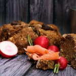Soda bread segale e castagne/ Chestnut & rye soda bread.