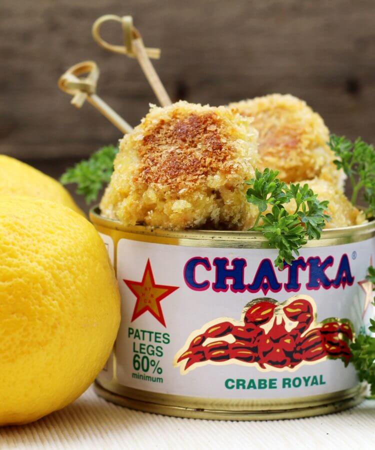 Polpette di granchio/ Maryland crab cakes.