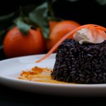 Riso venere agli agrumi e curcuma/ Citrus and turmeric black rice.