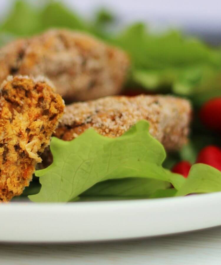 Crocchette vegan ceci e carote/ Vegan chickpeas & carrots patties.