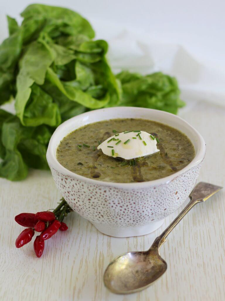 Vellutata di lattuga/ Lettuce soup.