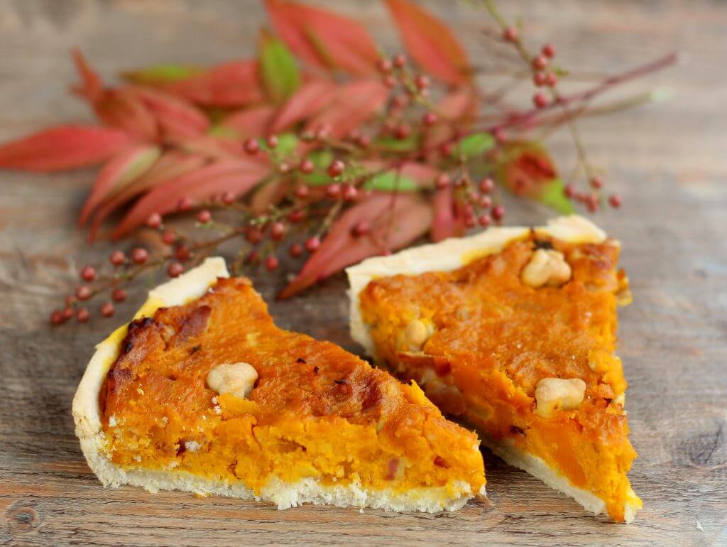 Crostata salata alla zucca.