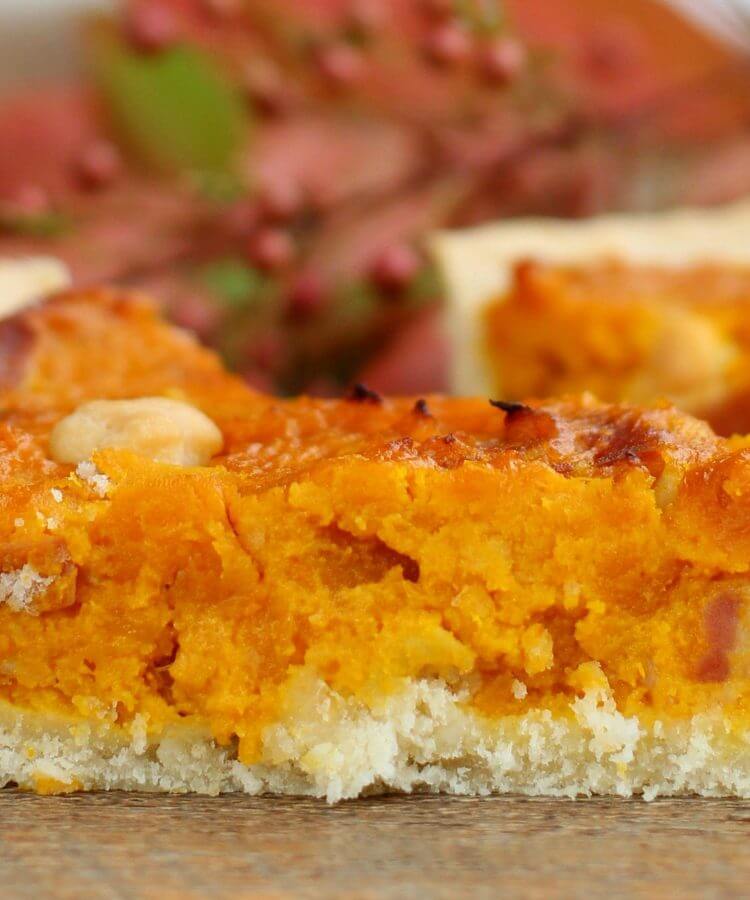 Crostata salata alla zucca.