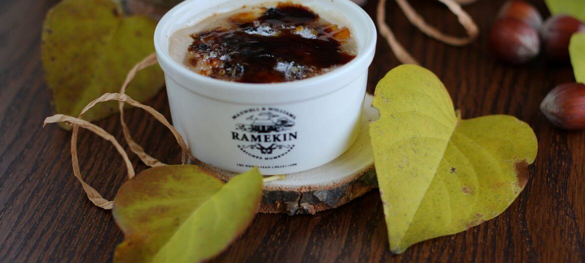 Crème brûlée alla crema di marroni/ Chestnut cream's crème brûlée.