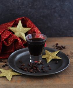 Homemade coffee liquor.