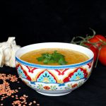 Red lentils’ dhal.