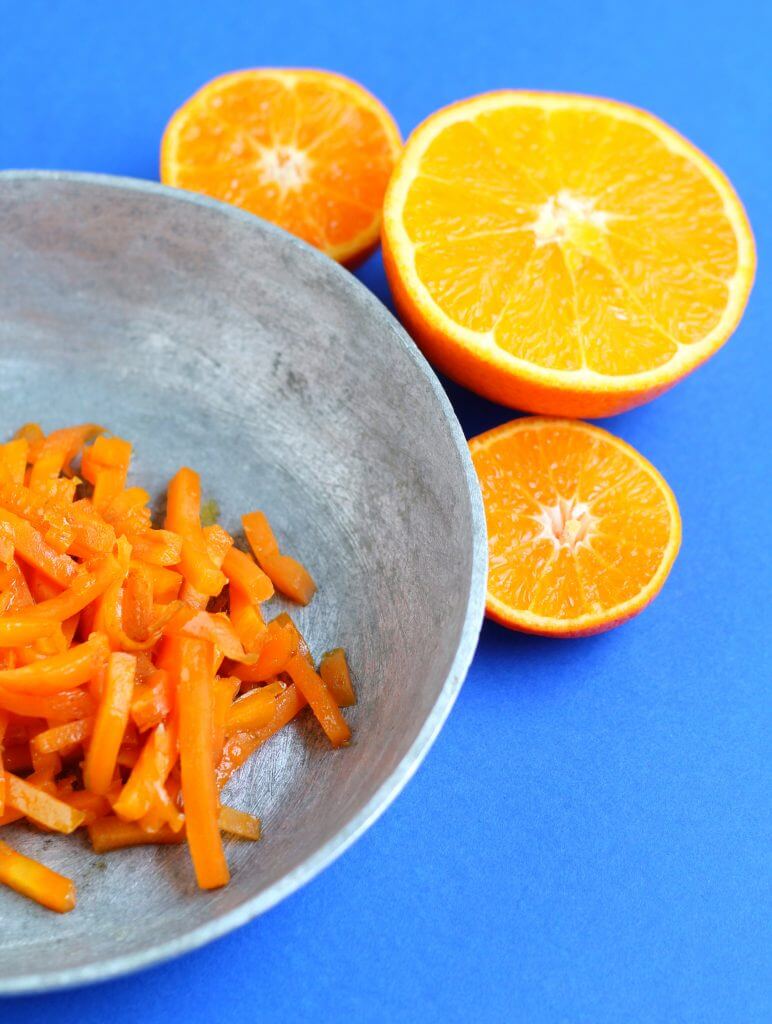 Orange sauteed carrots.