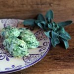 Gnudi toscani, Tuscan ricotta cheese and spinach dumplings.