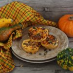 Healthy pumpkin and ricotta savoury cakes.