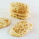 Vegan cookies with soy cream.