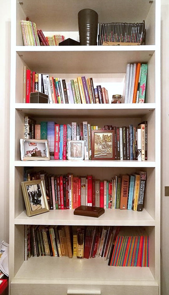 cookbook's bookshelf