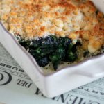 Crumble salato di spinaci.