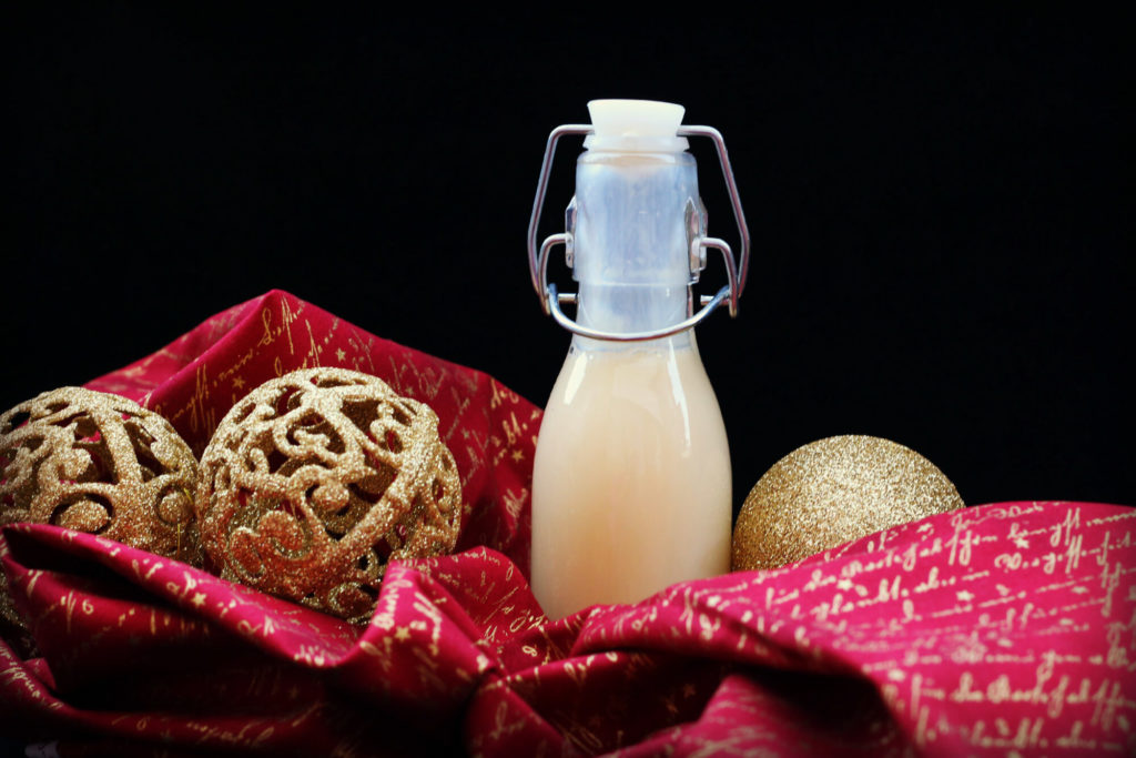 Eggnog liquor.