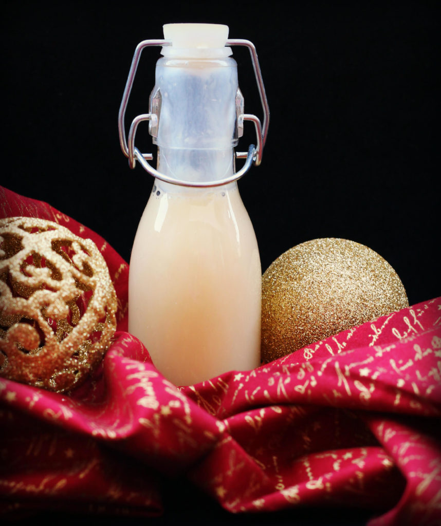 Eggnog liquor.