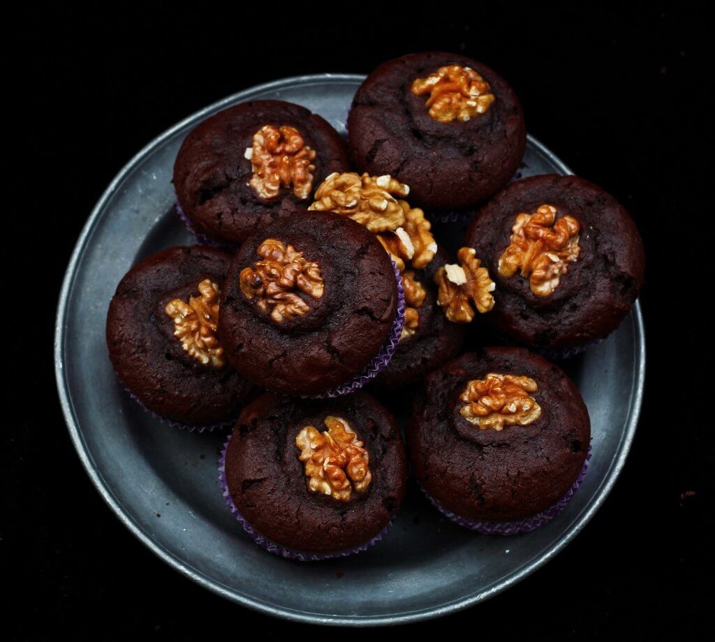 Triple chocolate muffins.