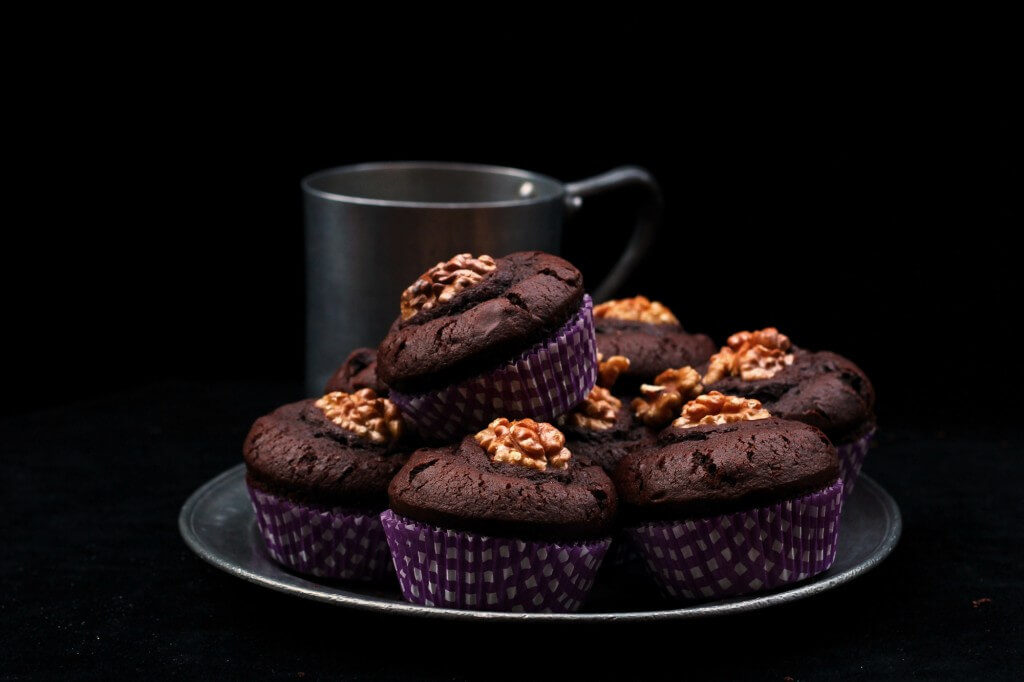 Triple chocolate muffins.