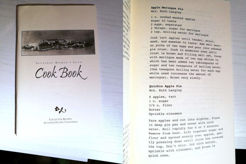 alcatraz women's club cook book