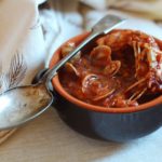 Fish soup Romagna style.