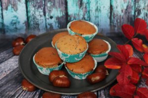 Muffin vegani alle castagne
