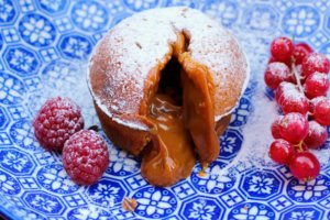 Tortini fondenti al caramello