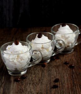Mousse cioccolato bianco e caffè