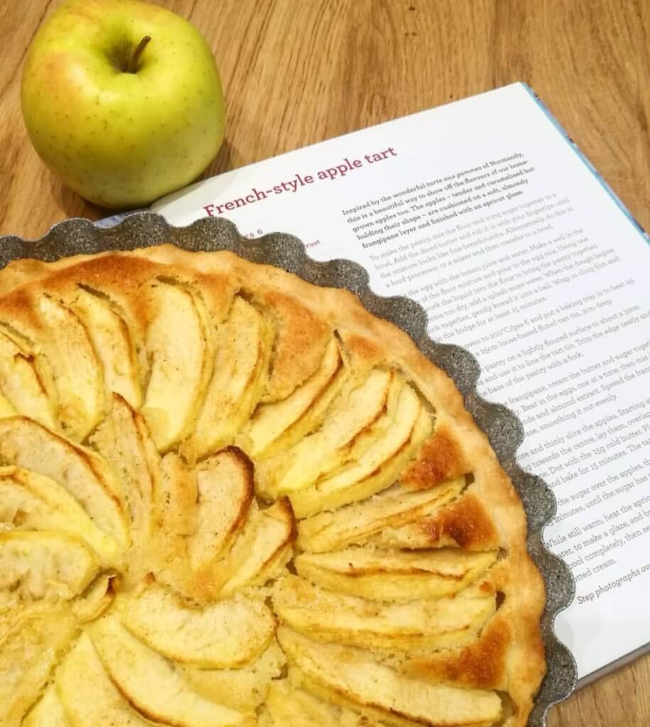 French- style apple tart.