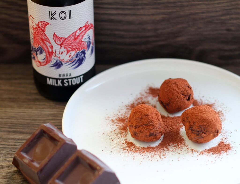 Milk stout chocolate truffles.