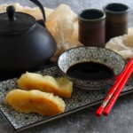Gyoza, Japanese grilled dumplings.