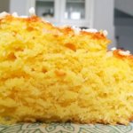 Rhum and coconut quick cake.
