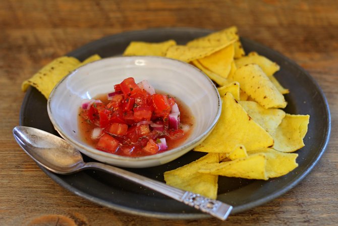 Pico de gallo.