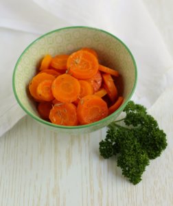 Sparkling water carrots.