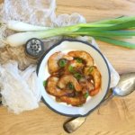 Spicy Soy- Bourbon Shrimp.