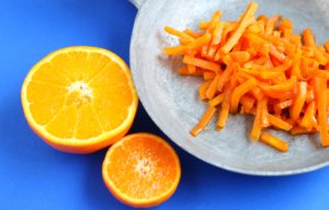 Orange sauteed carrots.