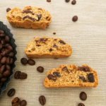 Coffee and chocolate cantucci ( Tuscan biscotti).