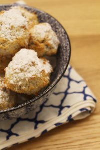 Coconut ghoriba, typical cookies from Maghreb.