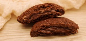 Nutella filled cookies ( copycat recipe of Grisbì, famous Italian storebought cookies).