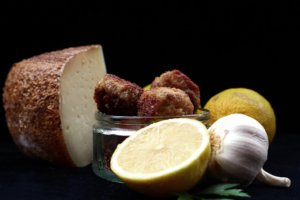 Pecorino cheese and lemon meatballs