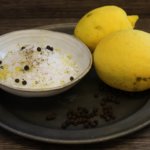 Lemon and black pepper aromatic salt.