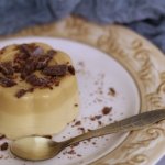 Layered coffee bavarois, a very elegant but easy dessert.